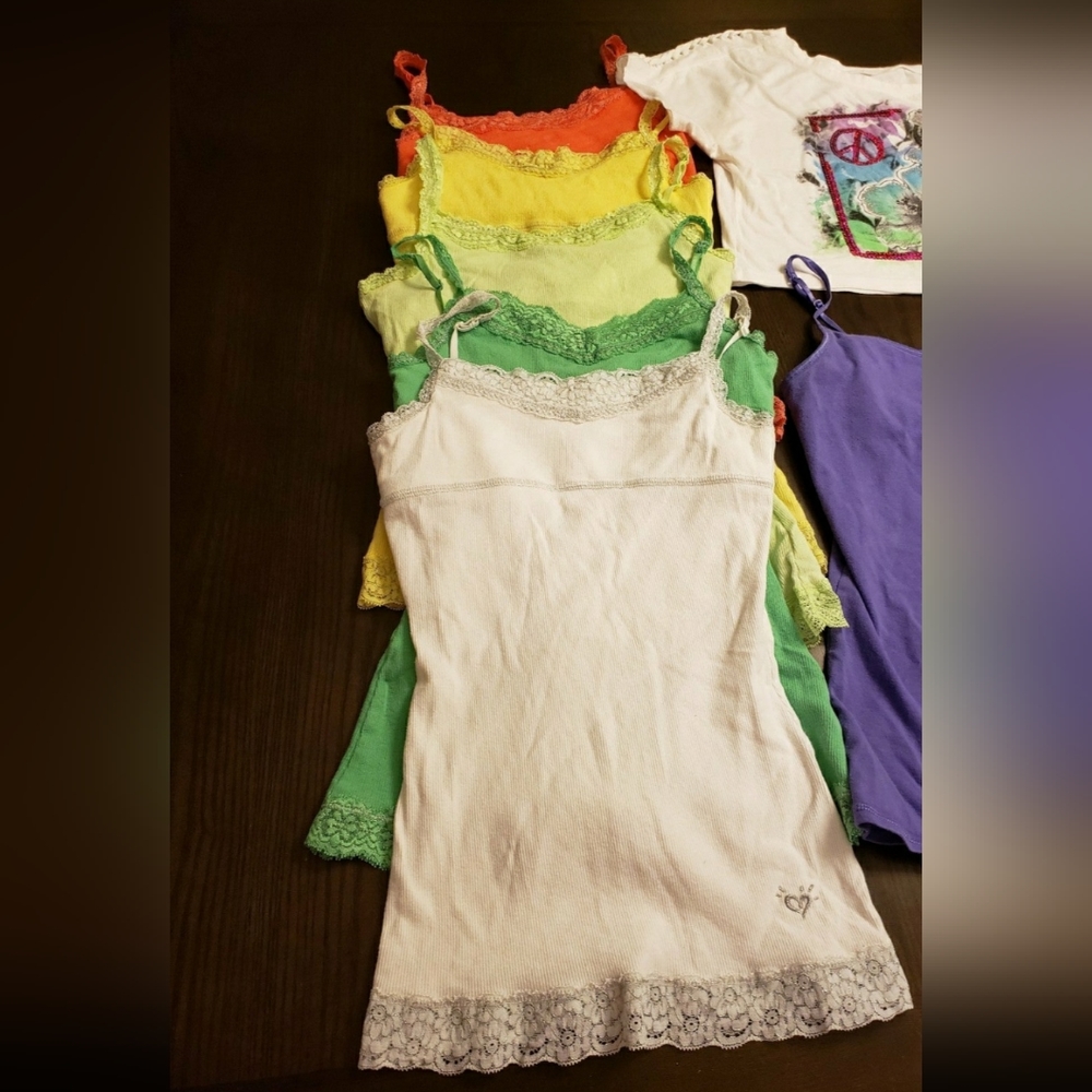Lot of Justice Girls Tank Tops/Lace Camis
